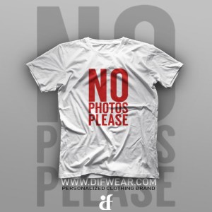 تیشرت No Photos Please #1