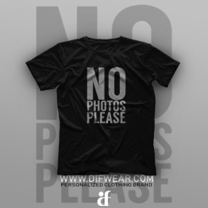 تیشرت No Photos Please #1