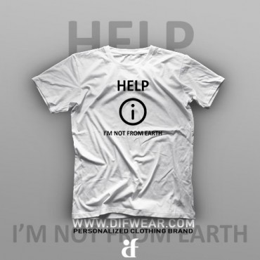 تیشرت Help, I'm Not From Earth