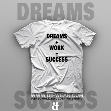 تیشرت Dreams + Work = Success