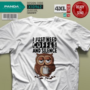 تیشرت (4XL) Coffee and Silence