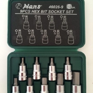 جعبه بکس آلنی 9 پارچه هنس 4 الی17 مدل HANS 46026-9
