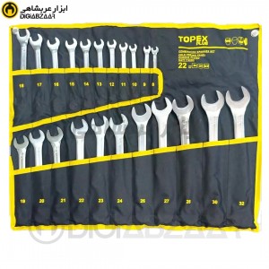 آچاریکسر رینگ یکسر تخت 22 عددی کیفی تاپکس TOPEX سایز 8 تا 32