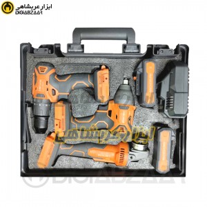 کیت سه عددی شارژی بکس شارژی و دریل و مینی فرز انکور ANCHOR