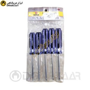 پیچ گوشتی تی(ستاره ای) 5 پارچه تاپکسTOPEX از T10 تا T30 