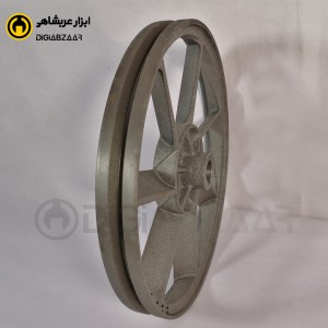 فلکه کمپرسور کونیک شده تک تسمه A مخصوص بلوک 6065 (قطر 32 سانت و داخلی 22 تا 24 میل)