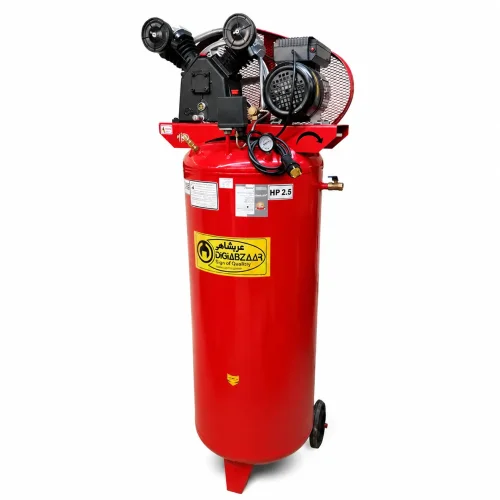 کمپرسور هوا 250 لیتری ایستاده خورجینی