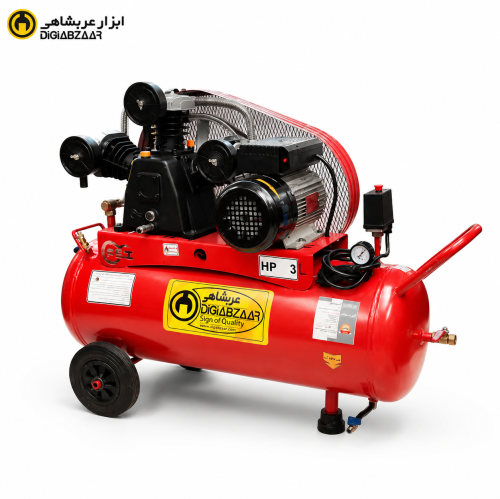 کمپرسور باد 80 لیتری خوابیده 3 سیلندر