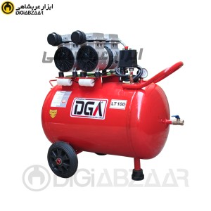 کمپرسور باد سایلنت 100 لیتری 2 موتوره 4 سیلندر عربشاهی مدل  DGA20795