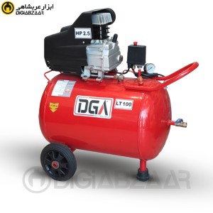 کمپرسور 100 لیتری کوپله تک سیلندر عربشاهی مدل DGA20599