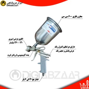 پیستوله بادی رنگ پاش استرانگ مدل LM70G