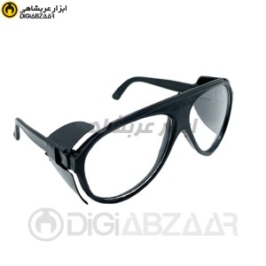 عینک ایمنی شیشه سفید بغل دار تک پلاست TAK PLAST
