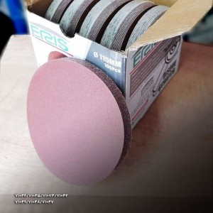 سنباده دیسکی قرمز پشت کرکی چوب و فلز 115 نمره 100
