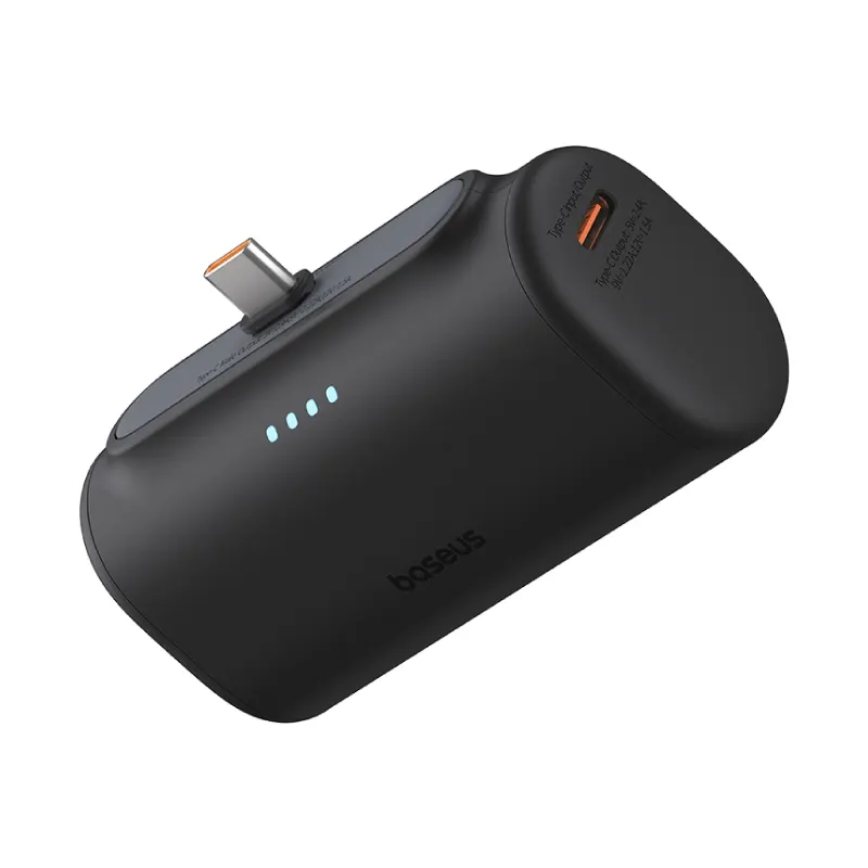 پاوربانک تایپ سی بیسوس Compact مدل PPWC05T ظرفیت 5000 میلی آمپر ساعت 20 وات