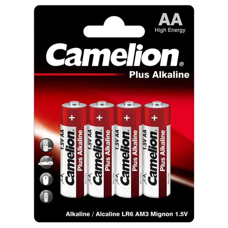 باتری قلمی کملیون مدل Plus Alkaline بسته 4 عددی
