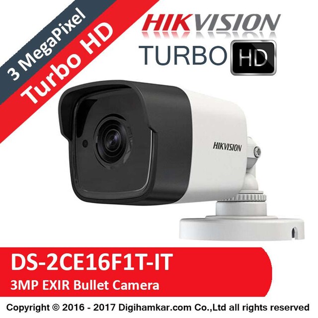 دوربین مداربسته TurboHD بولت هایک ویژن مدل DS-2CE16F1T-IT