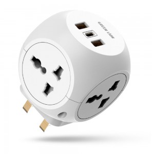 آداپتور مسافرتی گرین لاین مدل Multi Port Travel Adapter GNMPTLAD4WWH توان 3250 وات