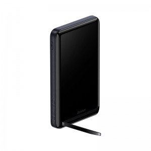 پاوربانک بی سیم مگنتی بیسوس Magnetic Bracket Wireless PPCXZ10 ظرفیت 10000 میلی‌آمپر توان 20 وات