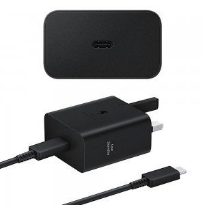 شارژر دیواری اورجینال سامسونگ مدل EP-T4511 Low Standby توان 45 وات سه پین با کابل تایپ سی