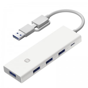 هاب USB-C/USB-A چهار پورت USB 3.0 شیائومی مدل XMSTFXQ01YM