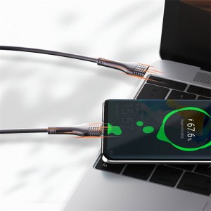کابل شارژ USB-C به USB-C الدینیو مدل LC651C طول 1 متر توان 65 وات