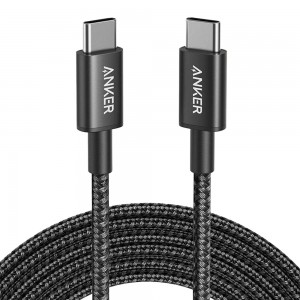 کابل شارژ USB-C به USB-C انکر مدل Ultra-Durable A8753 طول 1.8 متر توان 60 وات