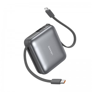 پاوربانک یوسمز مدل CD240 ظرفیت 10000 توان 20 وات با کابل متصل