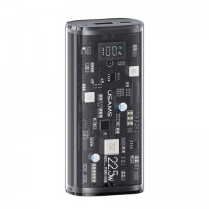 پاوربانک یوسمز شفاف مدل CD189 ظرفیت 9000 توان 22.5 وات