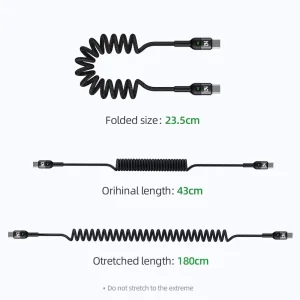 کابل شارژ USB-C به USB-C مک دودو مدل CA-786 طول 1.8 متر توان 60 وات