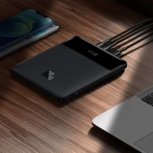 پاوربانک بیسوس مدل Blade PPBLD100-X ظرفیت 20000 میلی آمپر توان 100 وات