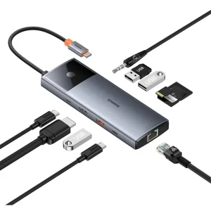 هاب تایپ سی 10 پورت بیسوس Baseus BS-OH084 B00061800813-00