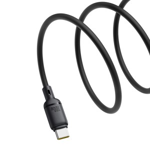 کابل شارژ USB-C به USB-C بیسوس مدل Silky P10377704113-01 طول 2 متر توان 100 وات