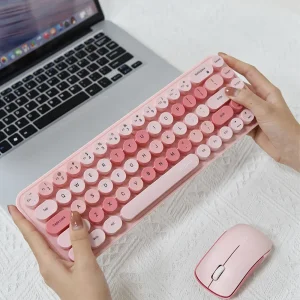 کیبورد و ماوس بی سیم مافی مدل I Bean Colorful