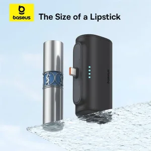 پاوربانک تایپ سی بیسوس Compact مدل PPWC05T ظرفیت 5000 میلی آمپر ساعت 20 وات