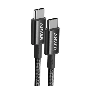 کابل شارژ USB-C به USB-C انکر مدل Ultra-Durable A8756 طول 1 متر توان 100 وات