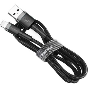 کابل شارژ USB به لایتنینگ بیسوس مدل Cafule CALKLF-BG1 طول 1 متر توان 2.4 آمپر