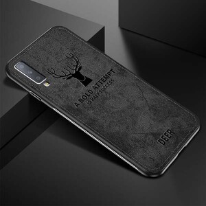 Cloth Texture Deer Case For Samsung Galaxy A70 (3)