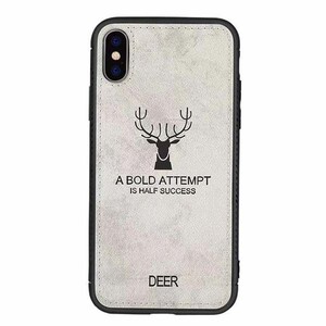 Cloth Texture Deer Case For Samsung Galaxy M10 (1)