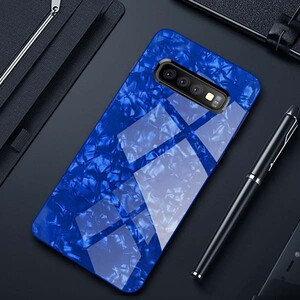 Fashion Marble Glass Case For Samsung Galaxy S10 Plus (2)