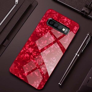 Fashion Marble Glass Case For Samsung Galaxy S10 (1)