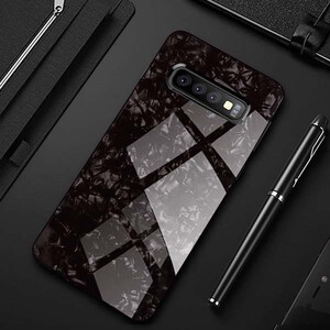 Fashion Marble Glass Case For Samsung Galaxy S10 (3)