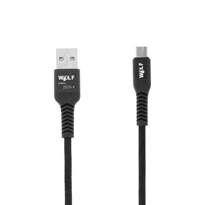 کابل شارژ USB به micro USB ولف مدل Ds2.4 طول 1 متر توان 2.4 آمپر