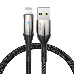 کابل شارژ USB به لایتنینگ بیسوس مدل Horizontal CALSP-C01 طول 2 متر توان 1.5 آمپر