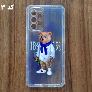 قاب ژله ای شفاف محافظ لنز دار خرسی موبایل سامسونگ A52s