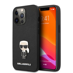 قاب کارل لاگرفلد مدل KLHCP13XIKMSBK موبایل آیفون iPhone 13 Pro Max