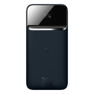 پاوربانک بی سیم مگنتی بیسوس مدل Magnetic Wireless PPCXW10 ظرفیت 10000 میلی‌آمپر توان 20 وات