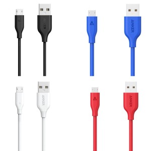 کابل تبدیل USB به microUSB انکر مدل PowerLine A8133H12 طول 1.8 متر