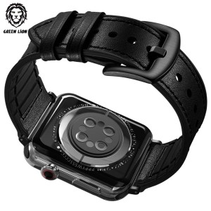 بند چرمی اپل واچ پرودو 44/45 میلی متر Porodo Leather + Silicone Watch Band