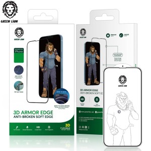 گلس ضدضربه شفاف گرین لاین 3D Armor Edge آیفون iPhone 13 Pro Max