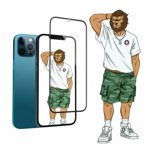 گلس شفاف لبه سیلیکونی گرین لیون 3D Silicone Plus آیفون iPhone 12 Pro Max